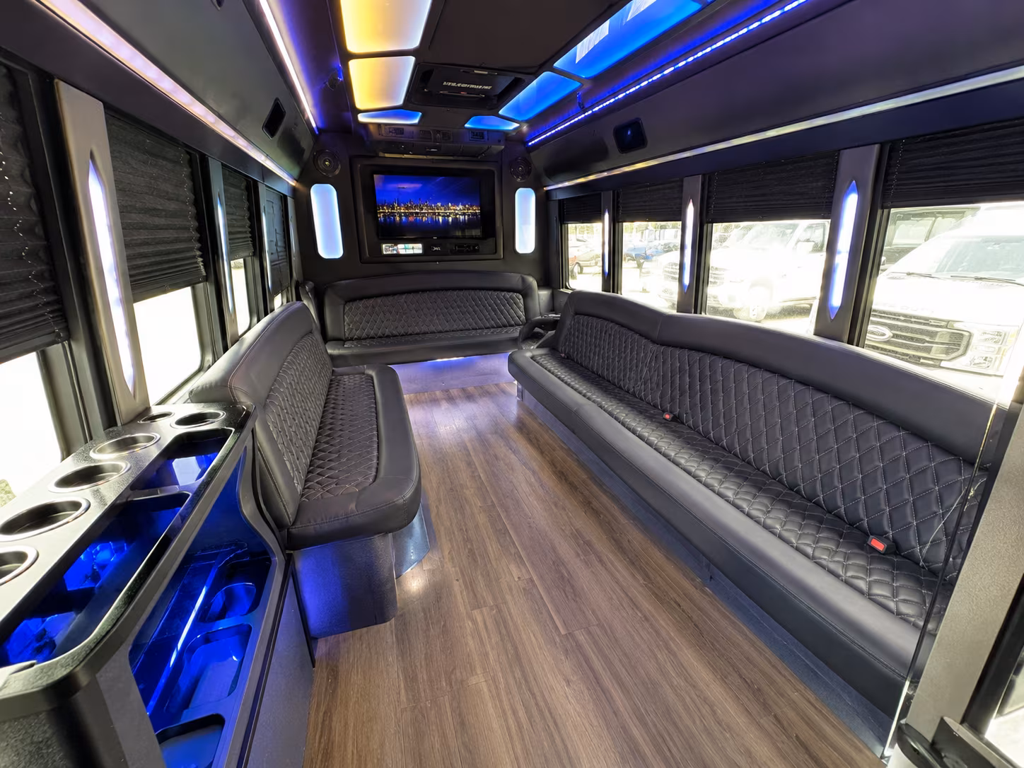 cranston night on town party bus rental